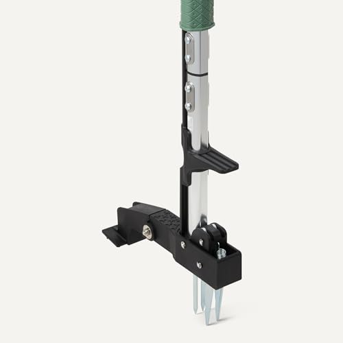 Amazon Basics Stand Up Weed Puller for Garden and Backyard, 4 Claw, 39.61", Black/Olive - style: Weed Puller