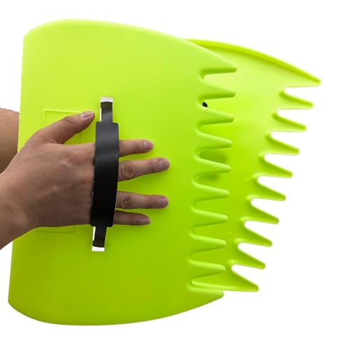 Generic Leaf Scoops Large Size Hand Rake Claws 2 Pcs Leaf Scoop Fallen Leaves Grabber Dead Branches Claw Plastic Hand Rake for Garden Lawn