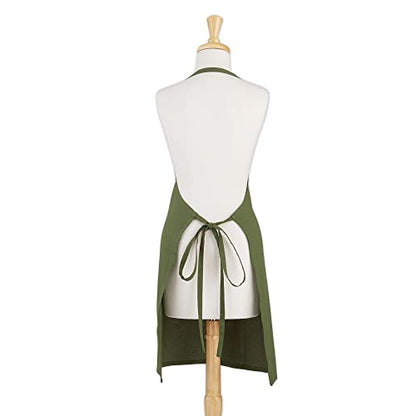 DII Everyday Basic Kitchen Collection - color: Sage, size: Regular Size Chef Apron (Pack of 12)