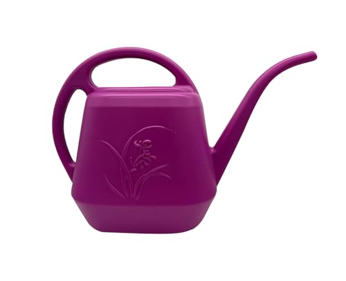 Finger Hand Watering Can - with Long Spout - 1 Gallon - Rose Red - color: Rose Red