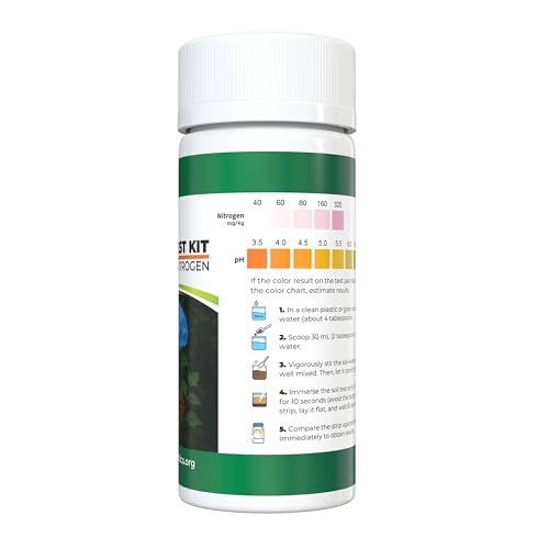 Med Lab Soil Test Kit, 2-in-1 Soil Nitrogen & PH Test Strips