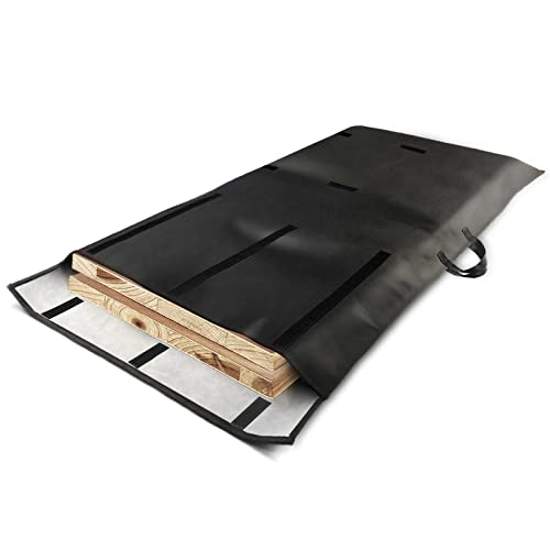 Table Leaf Storage Bag Padded 1 Pack, Fit 48 x 24in Leaves, Black - size: 51"×28''-1 Pack