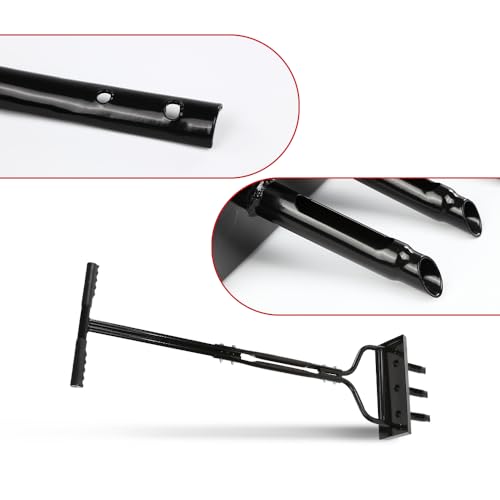 DOTCOM Lawn Aerator Coring Garden Tool with Soil Core Storage Tray