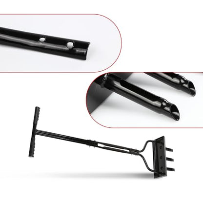 DOTCOM Lawn Aerator Coring Garden Tool with Soil Core Storage Tray