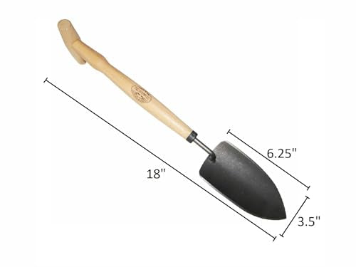 DeWit Dutch Trowel with P-Grip Handle, Garden Tool for Roots and Planting - size: Standard, style: P-Grip Handle