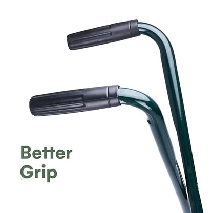 2wayz | Garden Leaf Grabber - Leaf Picker Removal Tools - Garden Leaf Scoops - Leaves Collector with Curved Claws - Strong Steel Handles - Lawn Rake Tool - 35'' x 20'' (Green)