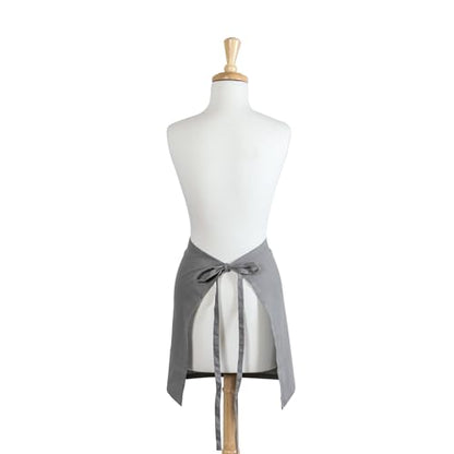 DII Everyday Basic Kitchen Collection - color: Gray, size: Plus Size Chef Apron
