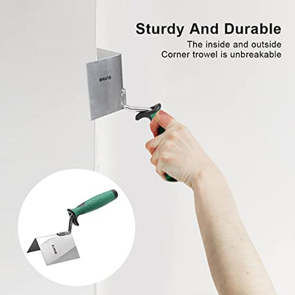 Drywall Corner Tool - Outside Corner Trowel Stainless Steel - size: external
