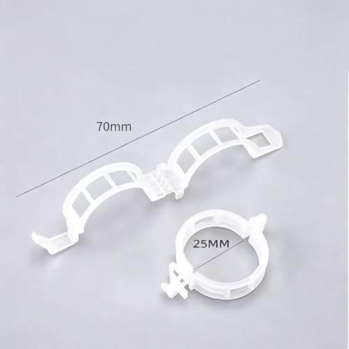 200 Pcs Plastic Trellis Plant Support Clips for Support, Grape and Tomato Vine, Vegetables Plants, Garden Clips to Grow Upright Makes Plants Healthier