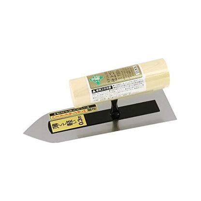 Japanese Finishing Shikkui Rounded Trowel Stainless Stell (One Pack)