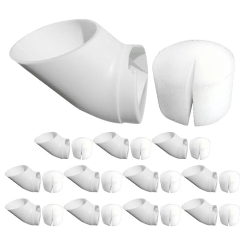 Reusable Hydroponic Plant Cups with Sponges for Vertical Hydroponics Tower System Soilless Garden Containers for Growing Vegetables and Orchids 12-Pack 2.83X1.49X1.49In