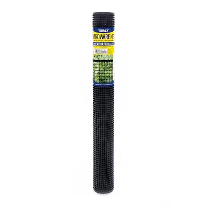 Tenax Garden Netting - Black Plastic Hardware Netting - 3' x 15' - Plastic - size: 3' x 15'