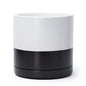 D'vine Dev 10 Inch Ceramic Planter Pot, Black White Two Tone, 94-O-E-L - color: Layered Monochrome Black & White, size: Large
