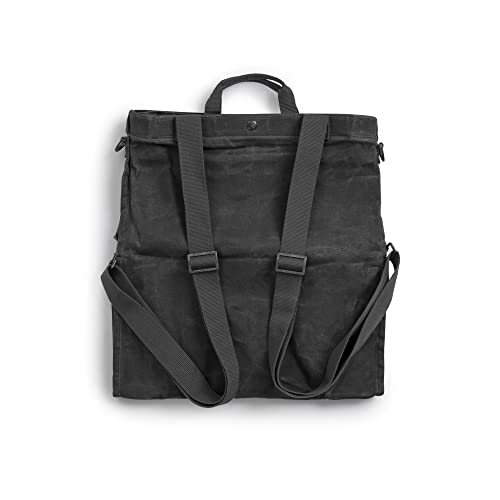 Barebones Harvesting and Gathering Bag - Foraging, Harvest and Fruit Picking Bag with Convertible Straps - Water-Resistant Waxed Canvas Gardening Tool(Slate Gray) - color: Slate Gray