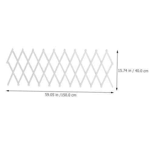 GALPADA Expandable Garden Fence Wall Fence Decor Wooden Fencing for Climbing Plant Support Patio Lawn Garden Decorative 59.05 X 15.74 X 0.59 in 1 piece