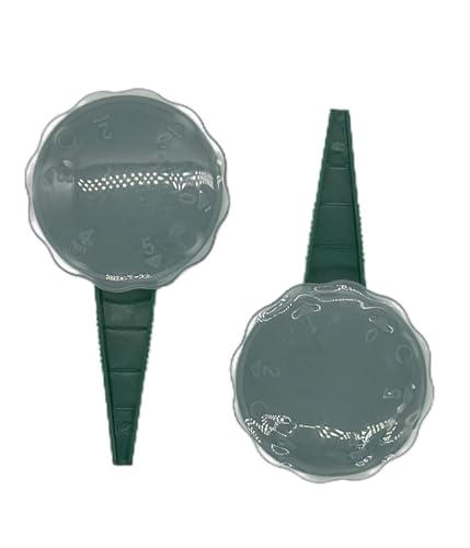 2 Pack Seed Planter Tool, 6.9" Dibber Garden Tool, Plastic Seed Dibbler for Planting, Bulb Digger Garden Planter with Handle for Sowing Seeds, Planting, Bulbs, Digging (Green, 2pcs per Pack)