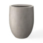 Kante Modern Home Minimalist 21.7" Tall Weathered Concrete Bullet Planter - color: Buff Concrete