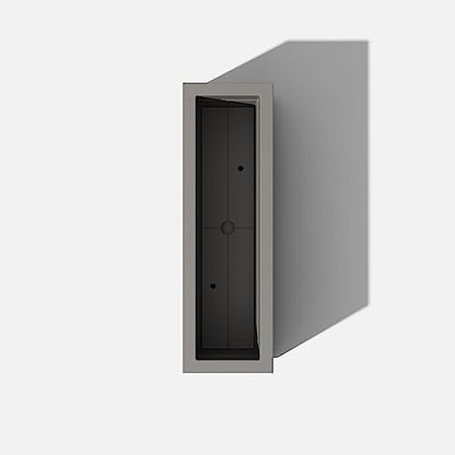 Veradek Block Series Long Box Planter - Rectangular Outdoor Planter - color: Gray, size: Medium