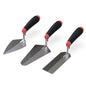 Mister Rui 3-Pack Trowels, Stainless Blades, Masonry Tool, Comfort Handle