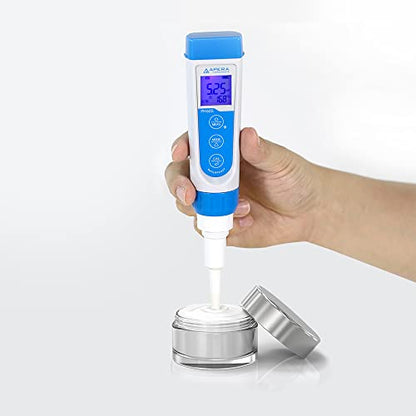 Apera Instruments Premium Series PH60S Food pH Meter Tester Kit with Food-Grade Swiss Spear pH Electrode, ±0.01 pH Accuracy, -2.00-16.00 pH Range (AI313) - style: For Food Samples