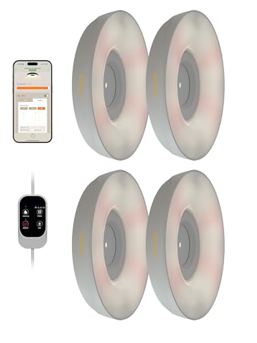 GLOWRIUM Smart Full Spectrum LED Grow Light for Indoor Plants (White 4PCS) - color: White, size: 4PCS