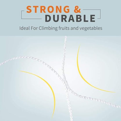 Tcamp Heavy-Duty Polyester Plant Trellis Netting - size: 3.5" Mesh(5*30 Ft) - 2Pack