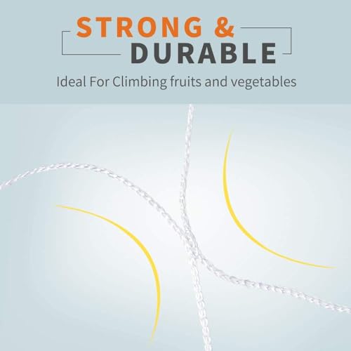 Tcamp Heavy-Duty Polyester Plant Trellis Netting - size: 6" Mesh (5*30 Ft) - 2Pack