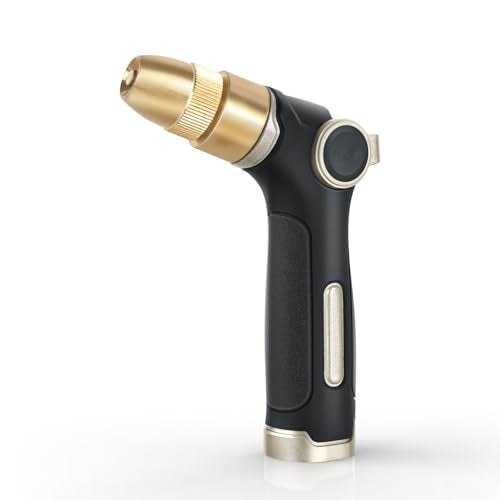 RESTMO Garden Hose Nozzle, Heavy Duty Water Hose Sprayer for Outdoor - color: Black