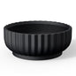 Kante Accent Round Shallow Black Concrete Planter 20.9" Dia, Outdoor - color: Black, size: 20.9"w x 8.3"h