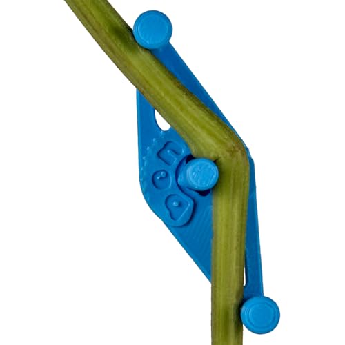 Bendies LST Plant Training Clips 50 Pack Blue - v2.0 Adjustable Low Stress Support Clips for Stem Bending, Grow Tent, Plant Ties & Gardening Accessories - color: Blue