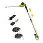 SEYVUM 20V Cordless Pole Hedge Trimmer, Bush & Shrub Cutter, 20-Inch Blade