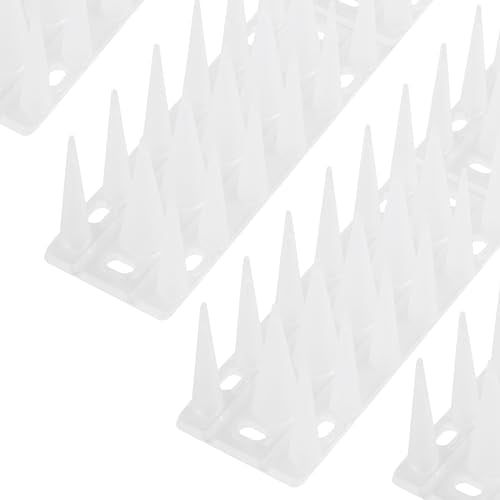 OFFO Bird Spikes, Keep Birds Pigeon Woodpecker Away Device Outdoor, Covers 8.4 Feet(2.6m), Frosted White - color: Frosted White, size: 8.4 Feet