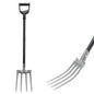 Lilyvane Garden Fork, 4-Tine Gardening Pitchfork with 35” Metal Handle, 46” Long Heavy Duty Digging Manure Forks for Farm Garden Mulch Spreading, Loosening,Potato Digging Composting Transplanting