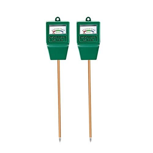 Soil Moisture Meter,2 Pack Plant Hygrometer Moisture Sensor Plant Water Monitor for Potted Plants,Garden,Farm, Lawn(No Battery Needed) - color: Green