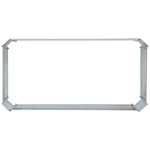 Sunnydaze Galvanized Raised Garden Bed, Rectangle, 4x2x1 ft, Silver - color: Silver