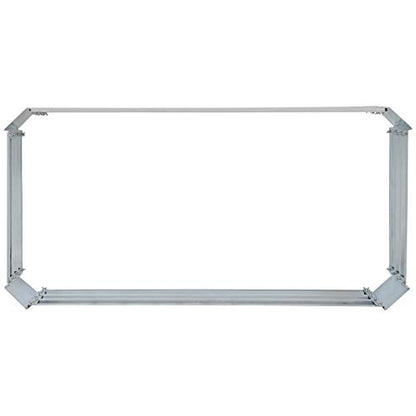 Sunnydaze Galvanized Raised Garden Bed, Rectangle, 4x2x1 ft, Silver - color: Silver