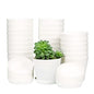 TDHDIKE 10 Pcs Plastic Planters Indoor Flower Plant Pots (White25) - color: White25