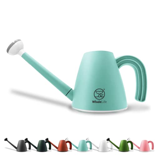 Indoor House Plant Watering Can Plastic Long Spout Water Pot 2L-67oz Blue - color: Blue