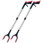 Reacher Grabber Tool 32 Inch 2-Pack, Foldable Trash Picker Grabber, Trash Gripper, Garden Nabber, Litter Picker, Extended Grabber（Red/Red) - color: Red/Red