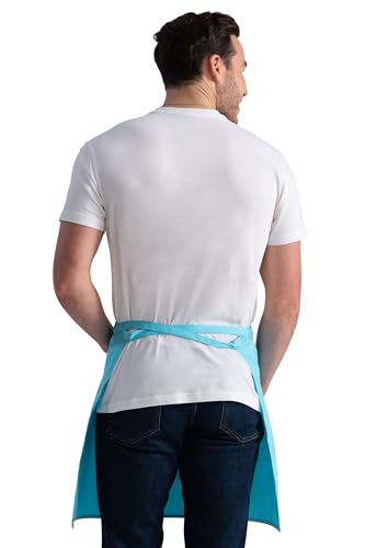 Chef Works Unisex Half Bistro Server Apron - color: Turquoise, 1 Pack