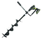 Earth Auger - 6" Wide x 32" Deep - Electric Post Hole Digger - Handles - Hole Digger for Fence Posts - style: 6" X 32"