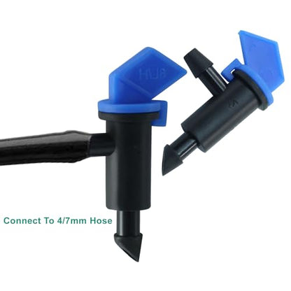 100 Pack 2 GPH Drip Emitter, Blue - size: 2GPH,100pcs
