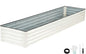 8x2x1 Ft Galvanized Raised Garden Bed (White)