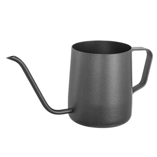 Small Watering Can Indoor Plants 12 OZ Mini Watering Can Stainless Steel - color: Black