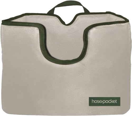 Expandable Garden Hose Holder by Hose Pocket – Store Your Expandable Garden Hose Neatly and Simply – Size Large Designed For 50-100 ft. Hose (Large) - size: Large