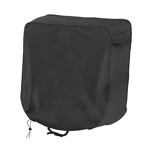 Garden Hose Reel Cover Weatherproof – Oxford Cloth Retractable Hose Reel Cover, Waterproof & Sun Protection, 23.6×17.7×23.6 Inch Unfold, with Storage Bag – Black - color: Black