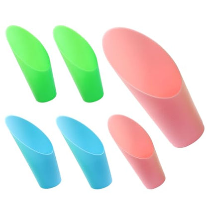 6 Pcs Bonsai Soil Scoops Plastic Garden Shovels - style: Blue-pink-green(6pcs)