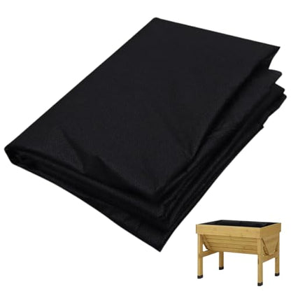 63 * 114 inch Raised Garden Bed Liner, Non Woven Fabric Liner for Large Veg Trough, Keeps Soil Contained and Water Drained - size: 63*114