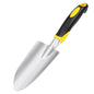Garden Tool Shovel for Digging Gardening Trowel for Lawn Planting Alloy Spade Plastic Handle Anti Slippery - color: Yellow