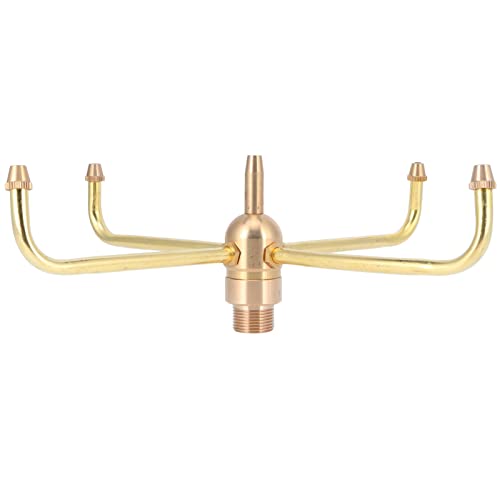 Rotating Fountain Nozzles Fountain Nozzle G1/2 Female Thread Fountain Nozzle Heads G3/4 Male Thread 4 Arm Rotate Brass Spray Head Sprinkler for Garden Pond